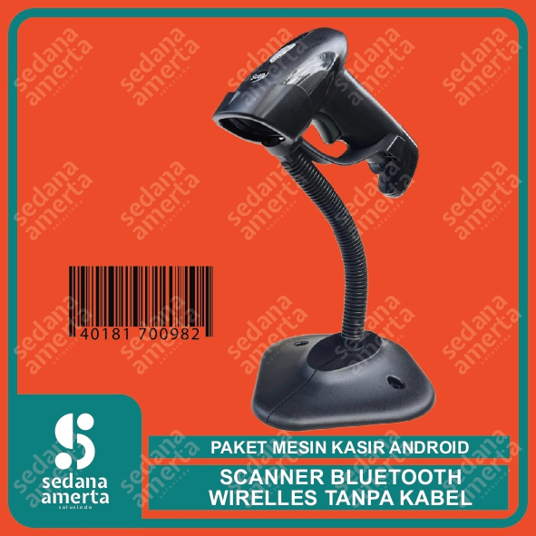 Barcode Scanner  Support Scanner Wireless Bluetooth tanpa kabel Cocok Untuk Scan Barcode