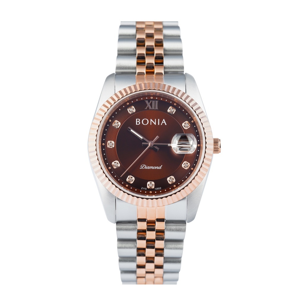 Jam tangan wanita Bonia B10552-3643D Berlian Asli Original Mewah