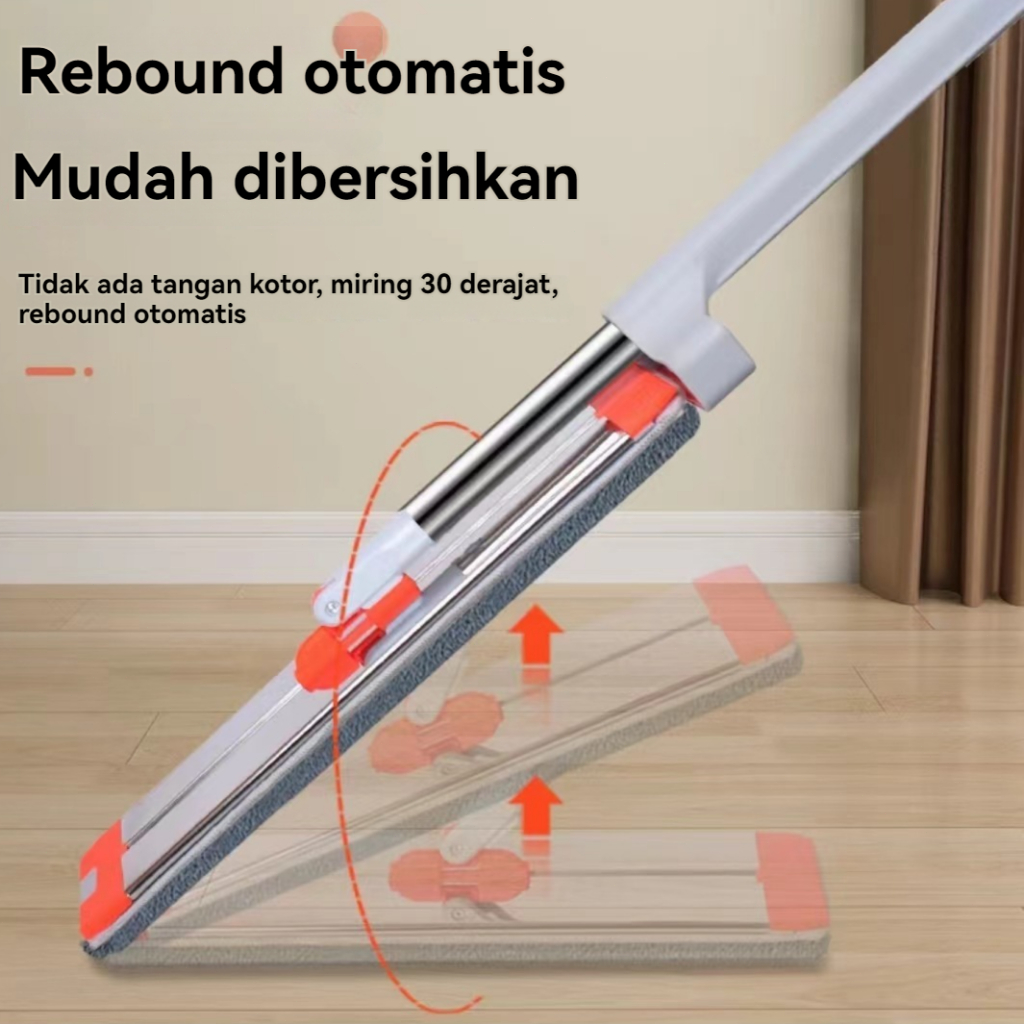 TERMURAH Jutastore Pel Lantai Ultra-Vertikal, Pel Microfiber Berdiri Dengan Putaran 360