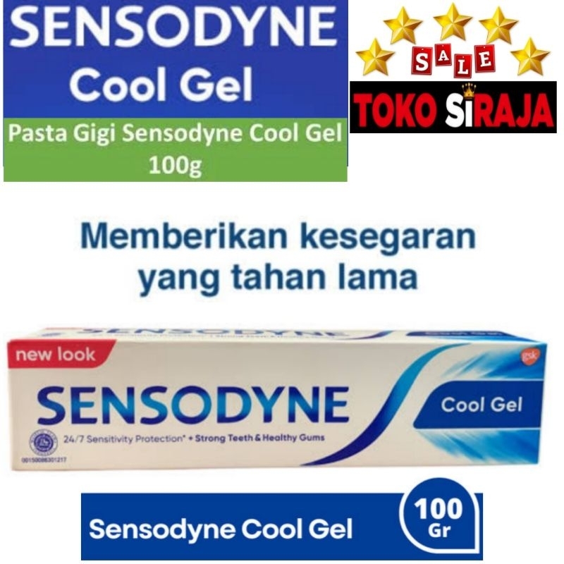 SENSODYNE COOL GEL 100 GRAM / ODOL PASTA GIGI SENSITIF SENSODEN COOL GEL 100G