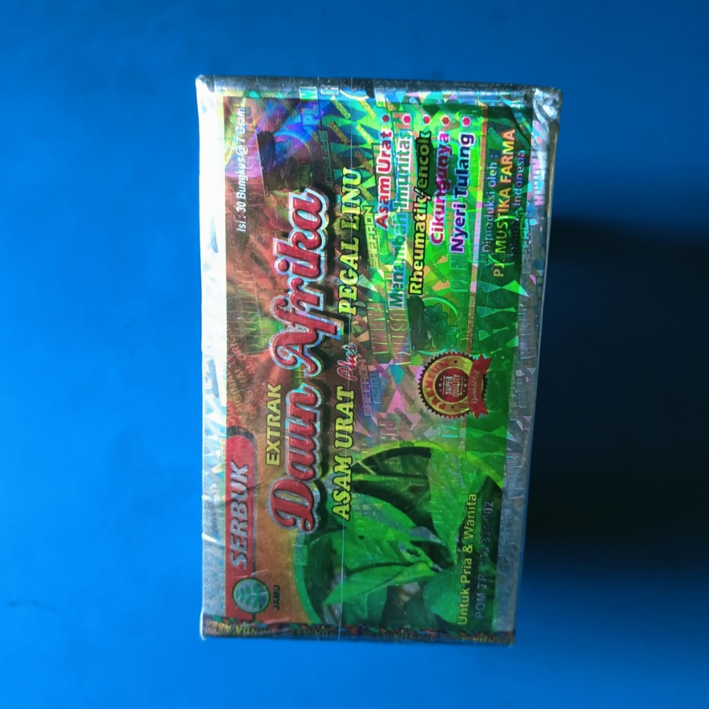 Obat Herbal  bubuk Untuk Pria & Wanita jamu extrak Daun Afrika serbuk isi 30 sachet jamu obat asam u