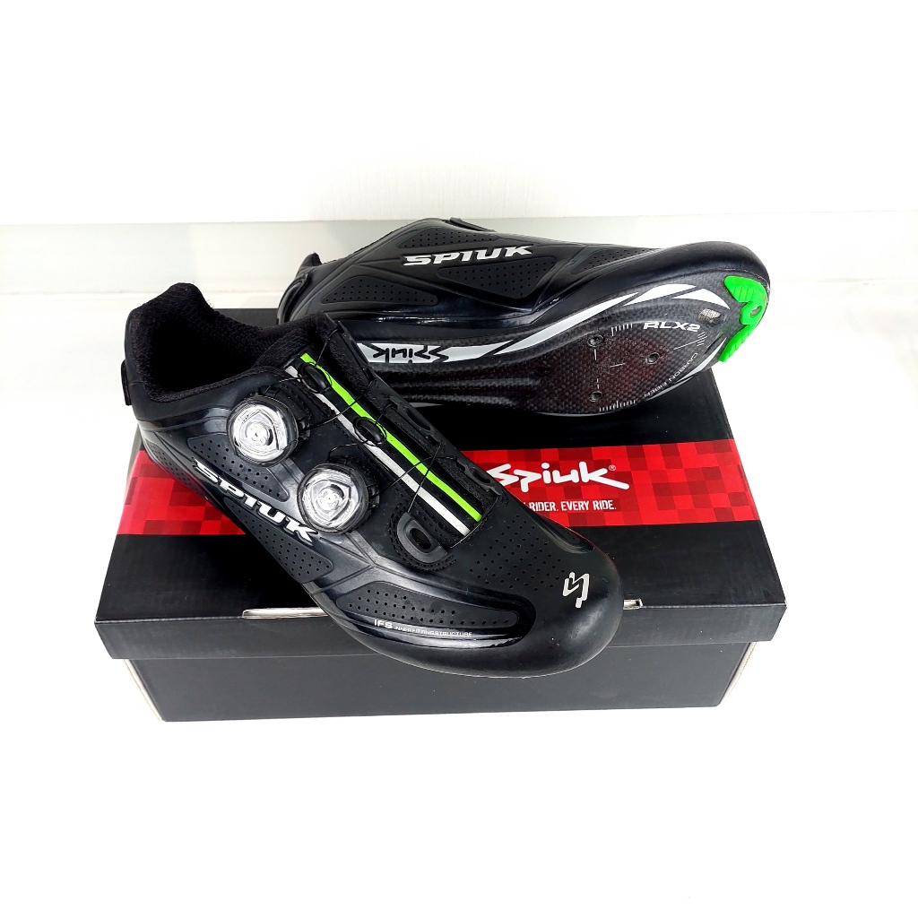 Sepatu Road Bike SPIUK size 38 Pro FIT sol Carbon - Bekas Mulus - UNISEX