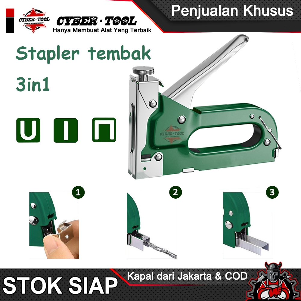 

DANIPERSIK123 - STAPLE GUN MANUAL 3 IN 1 ALAT TEMBAK PAKU STEPLES STAPLER SERBAGUNA