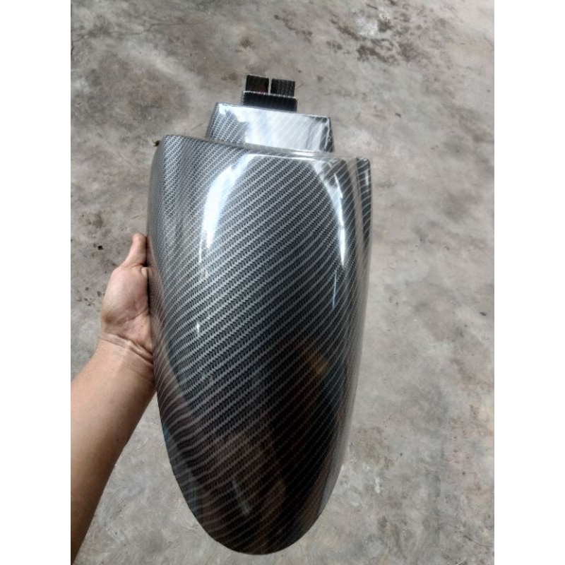 spakbor depan scoopy 2013-2016 carbon celup