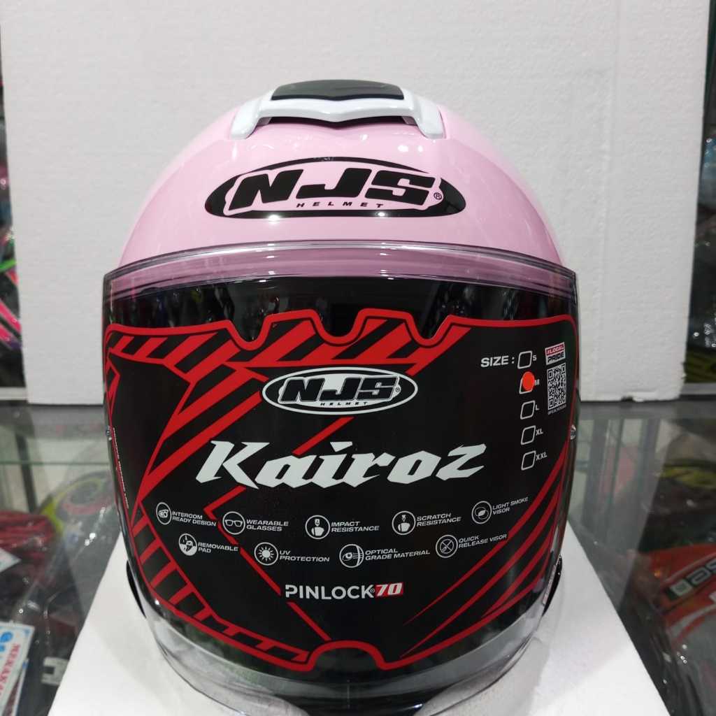 Helm NJS Kairoz Solid Pink Original