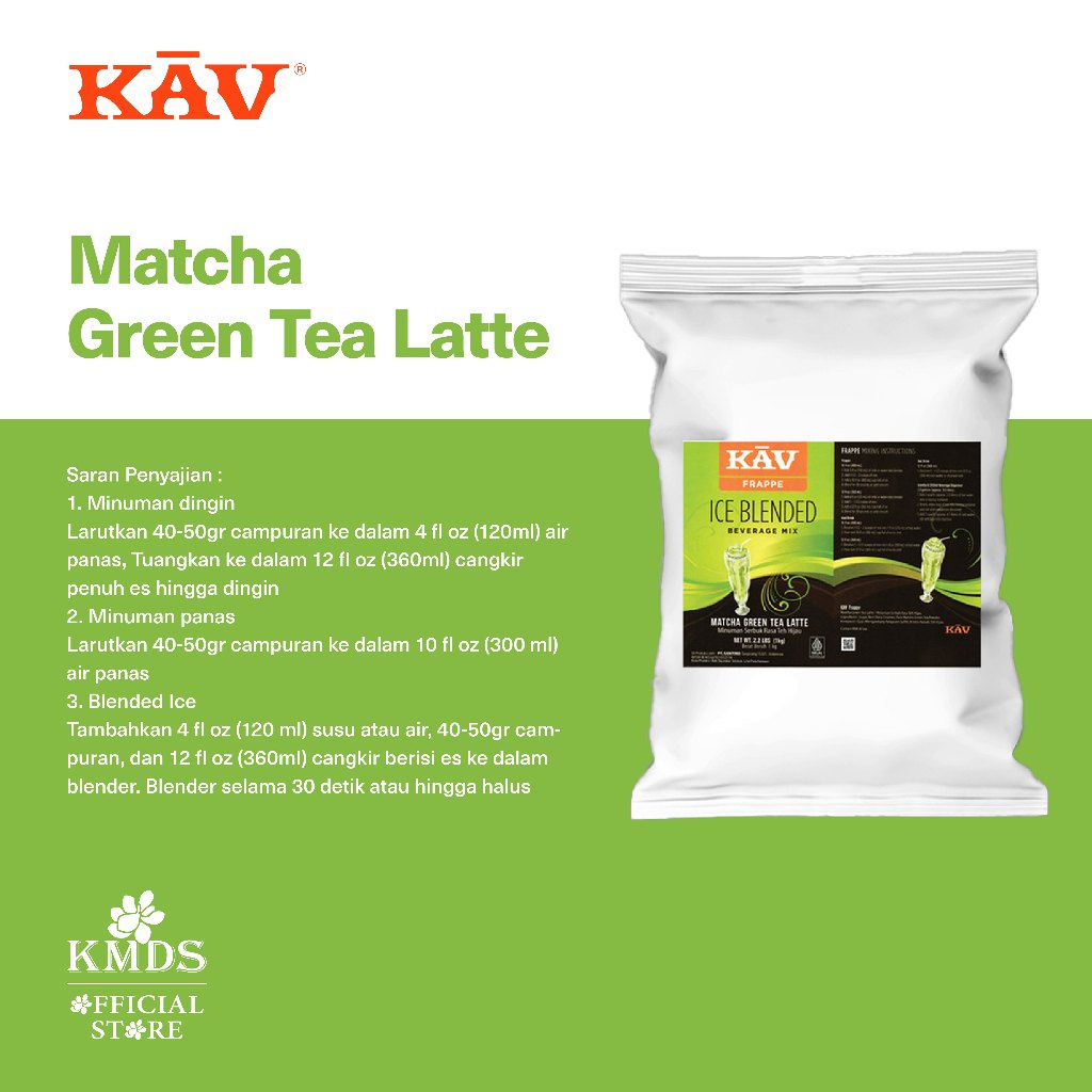 

KAV Matcha Green Tea Latte Premium Powder 1kg