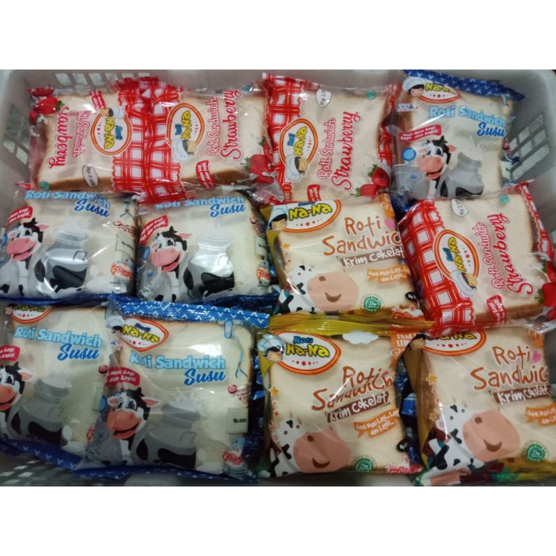 

nana sandwich beberapa varian rasa