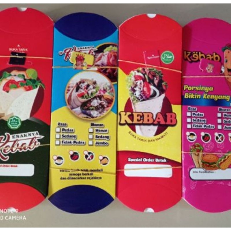 

kertas kemasan/ wadah kebab
