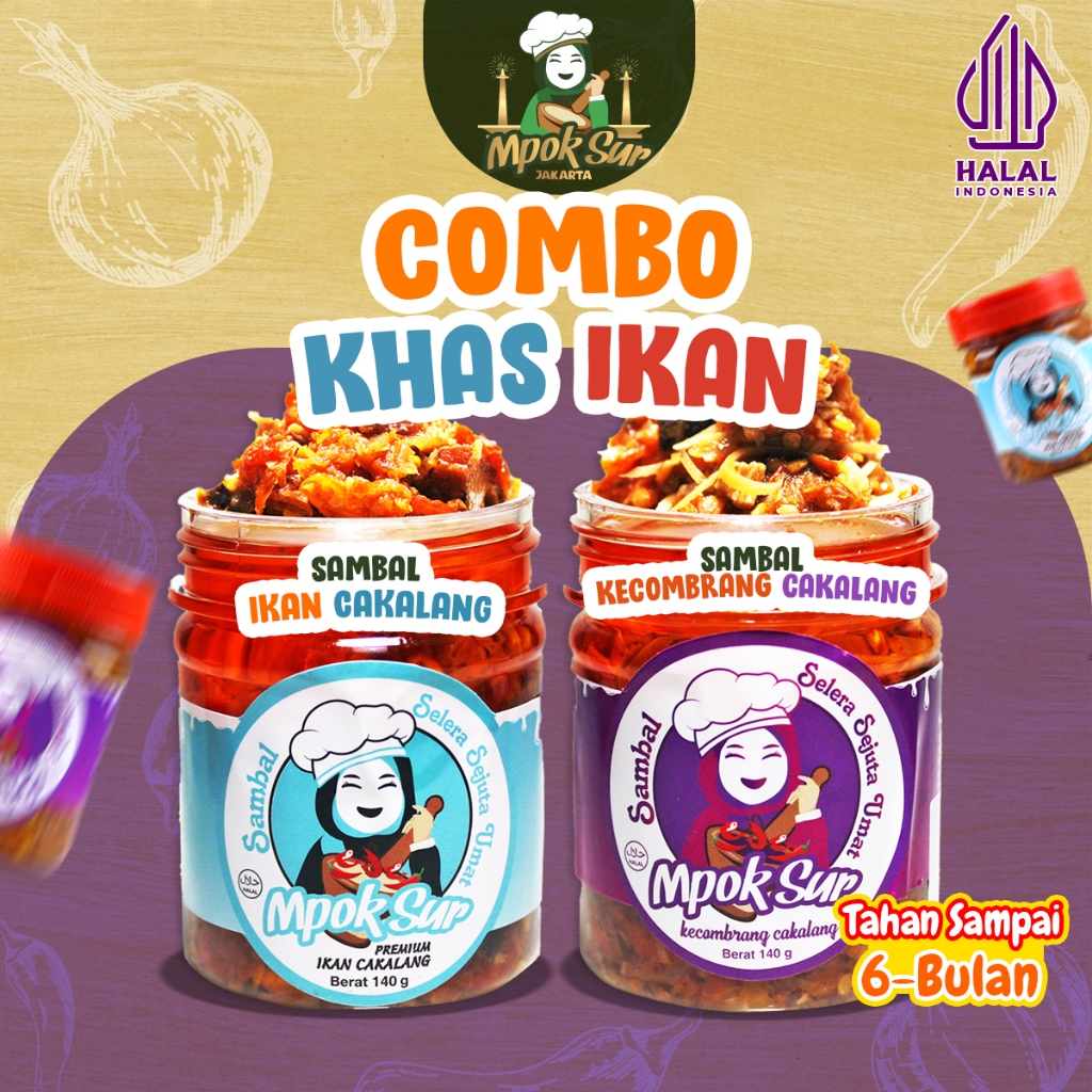 

Mpok Sur – Combo Sambal Khas Ikan Sambal Cakalang Dan Sambal Kecombrang Cakalang