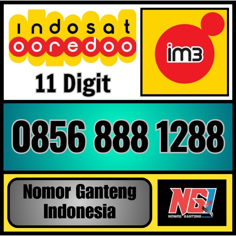 Nomor cantik Indosat im3 ooredoo 888 1288