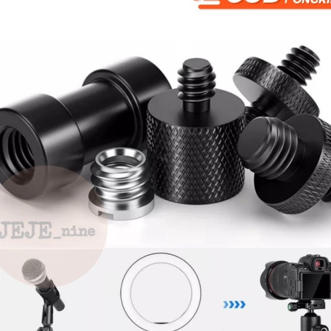 KF7 Sekrup adapter Converter stand mic stand light tripod kamera headball monopod