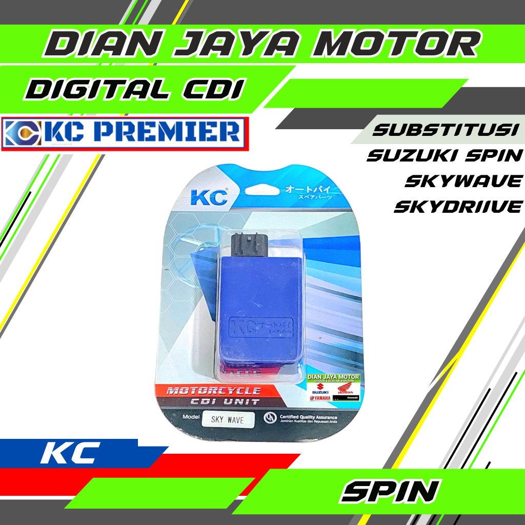 CDI SPIN Skywave Skydrive KC Premier Capasitor Discharge Ignition CDI Suzuki Spin 125 DJM Dian Jaya 
