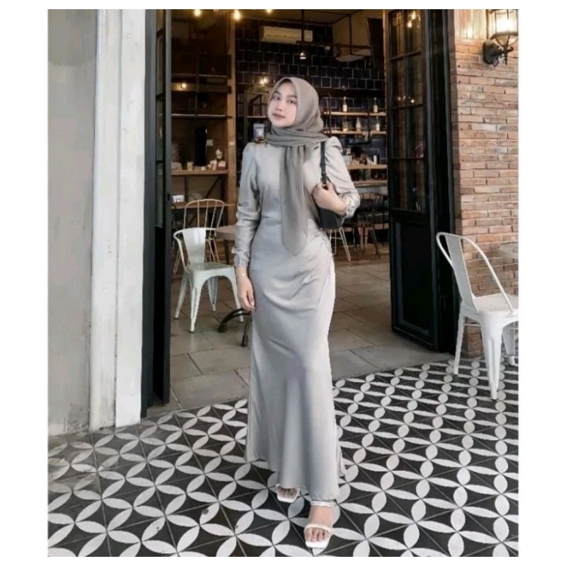 Couple Prince Elora Gamis Kondangan Dress Satin silk