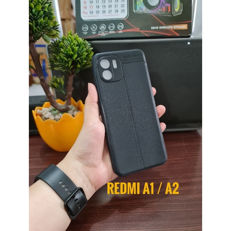 SOFT CASE CASING AUTO FOCUS BLACK REDMI A1 / A2