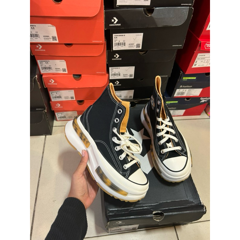 Sepatu converse high women hitam leopard sale 80% ukuran 36