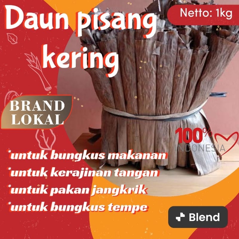 

Daun pisang kering 1kg