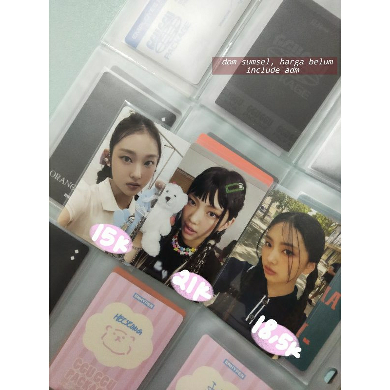 PHOTOCARD NEW JEANS HAERIN HYEIN BAG DOLL BONEKA