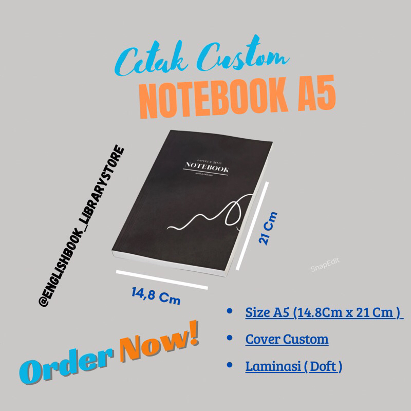 

NOTE BOOK COSTUM A5