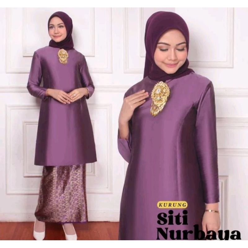 set baju kurung melayu free hijab tunik padang kebaya malaysia set pesta mewah