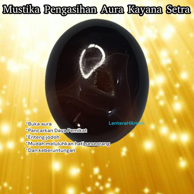 Batu akik combong wulung Kayana Setra