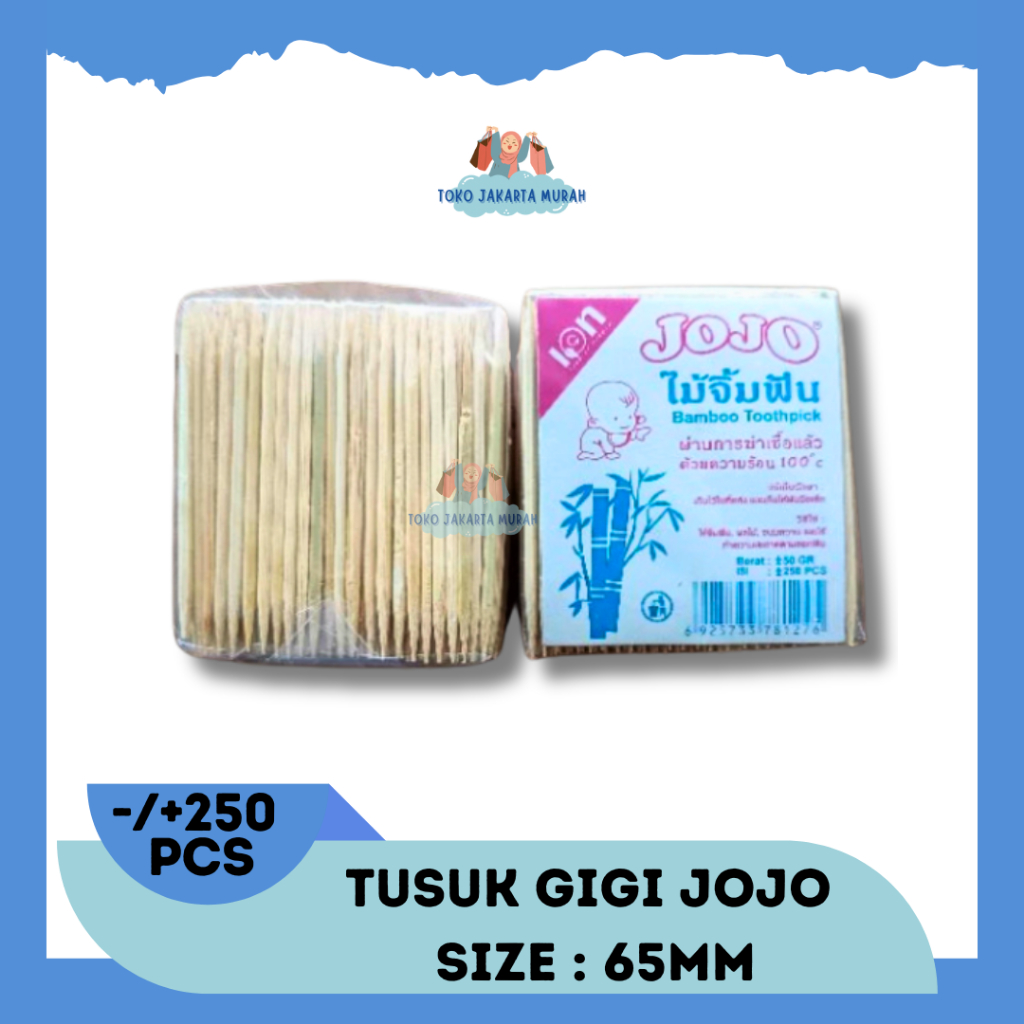 Tusuk Gigi Bambu Bungkus | Tusuk Gigi Jojo | Tusuk Gigi Murah