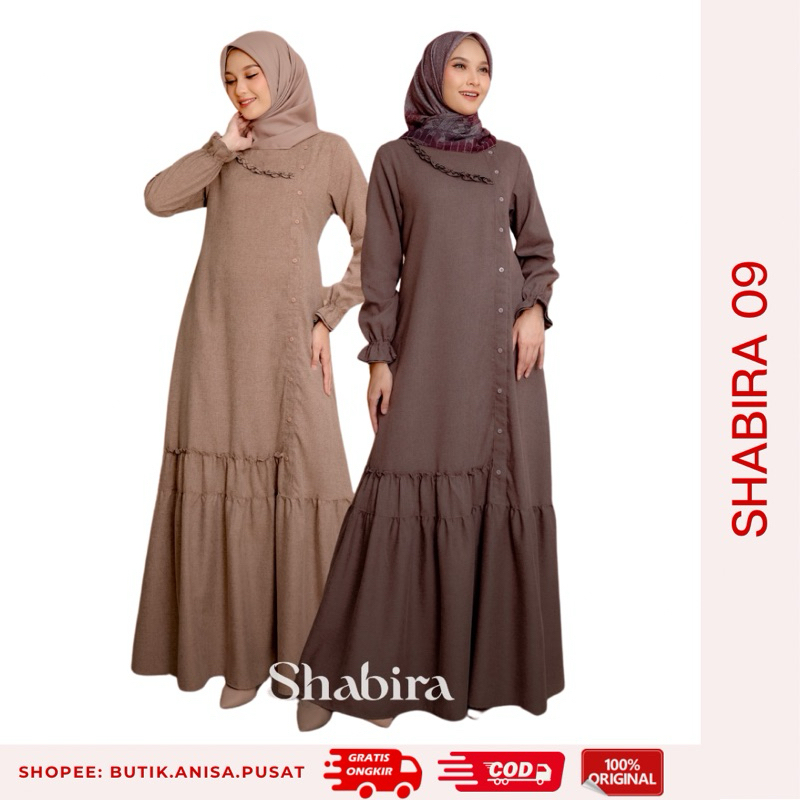PUSAT25 - SEPLY Gamis Shabira 09 Chocolate Mocca