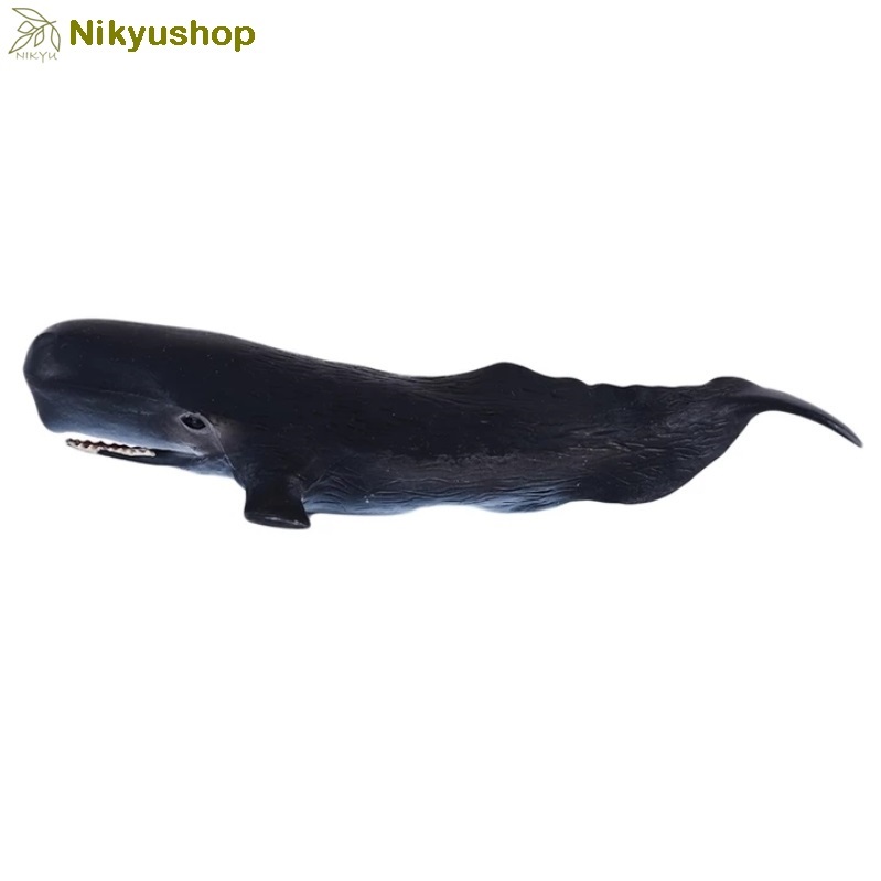 [Nikyushop] Mainan Edukasi Pajangan Koleksi Hewan Laut Sperm Whale Paus Sperma Animal Figure