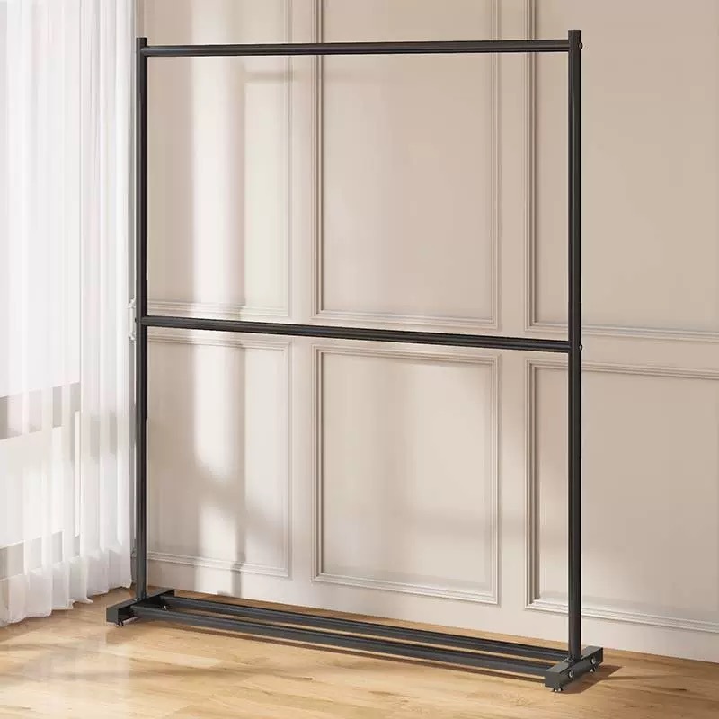 Gantungan Baju Besi Double Rak Baju Stand Hanger Gawang Jemuran Baju Jemuran Pakaian Hanger Baju Bes