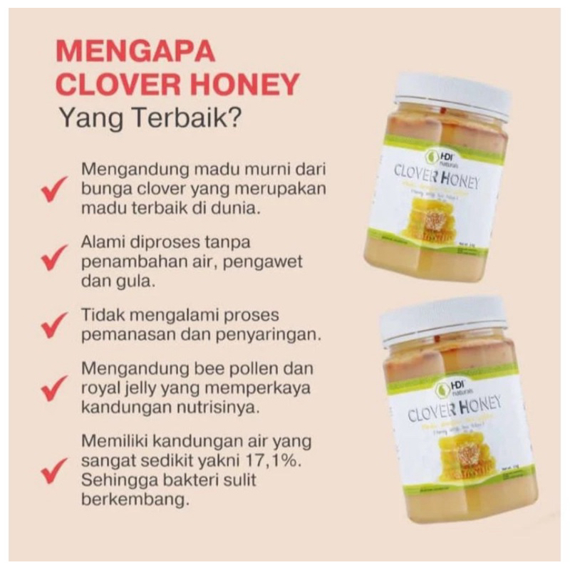 

madu clov*r honey 250 gr
