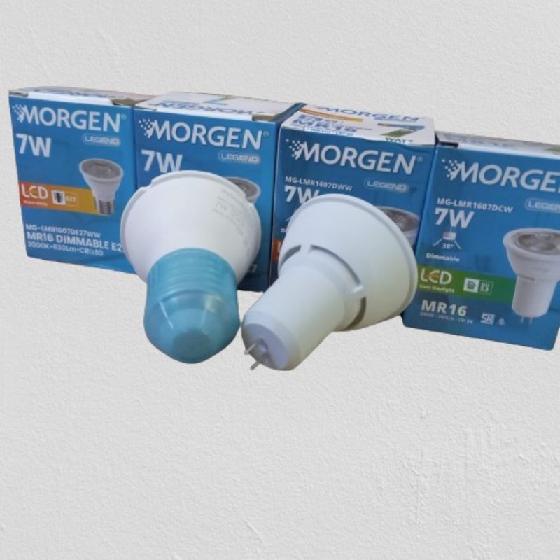 lampu spotlight mr16 e27 7W 7 Watt Dimmable dimmer led Morgen Garansi