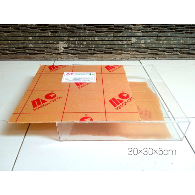 

bok mahar bok akrilik kotak 30×30×6cm