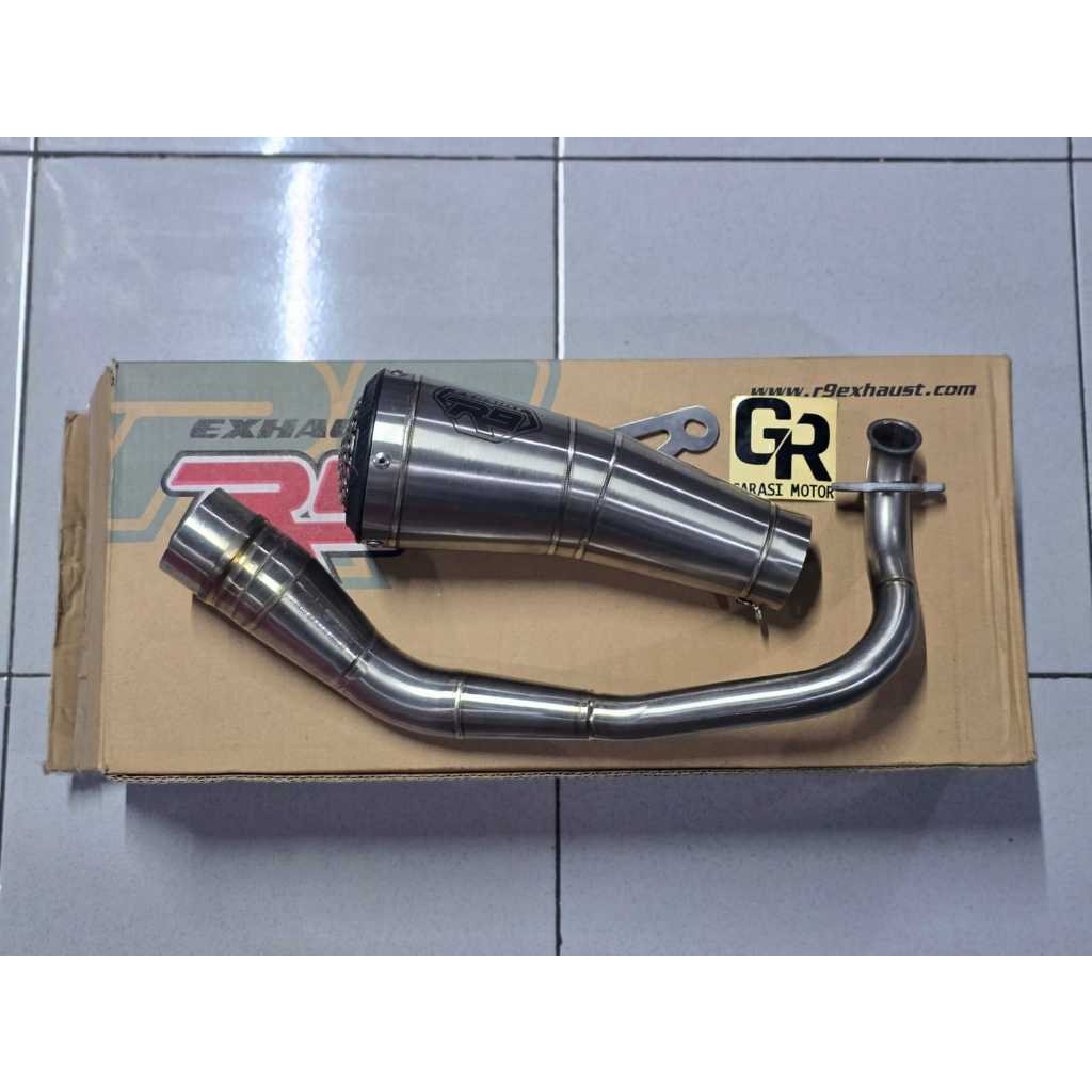 knalpot r9 exhaust gp ss honda pcx 150 full system original