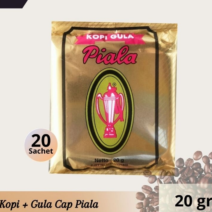 

Kopi + Gula Cap Piala 20gram 1pack isi 20sachet | Promo Murah