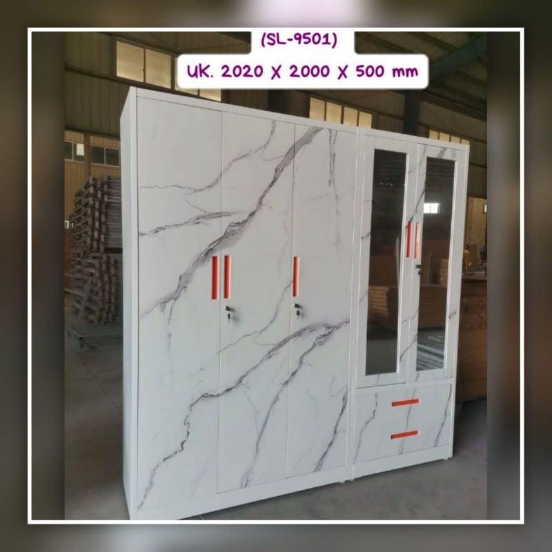 LEMARI PAKAIAN 5PINTU BESI