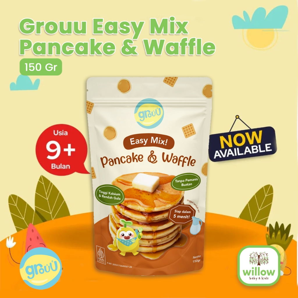 

Bahan Masakan Instan - Grouu Easy Mix Pancake & Waffle 150Gr