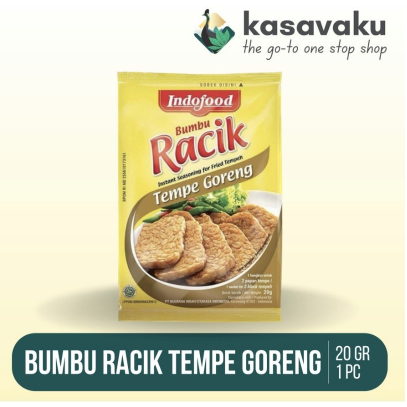 

Bumbu Racik Indofood Tempe Goreng 10x20 gr ( 1 renceng isi 10 sachet)