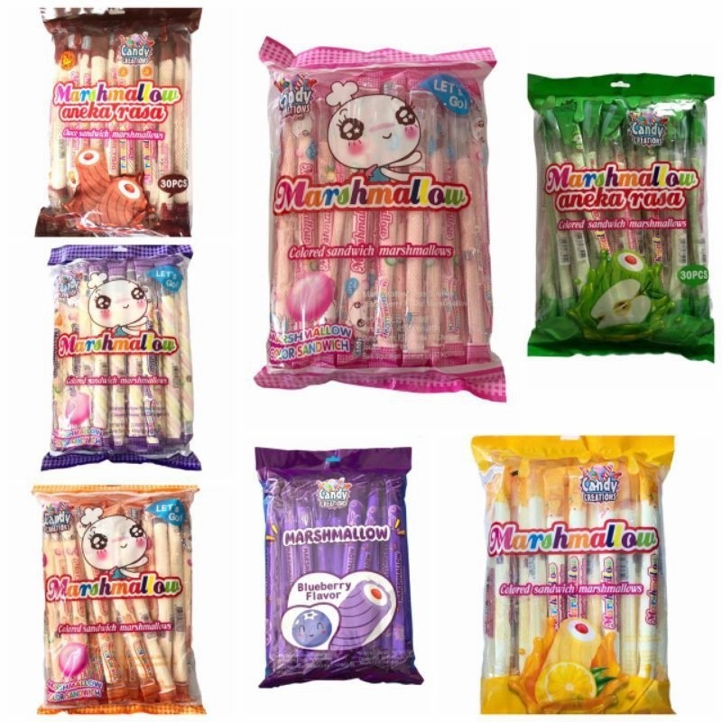 

MARSHMALLOW ALL VARIAN ISI 30PC // CHOMP CHOMP ICE CREAM 100GR 200Gr // YOUKA BULAT MAFURA 1 PAK ISI 20 // DORAEMON RABBIT 1 PAK ISI 12PC