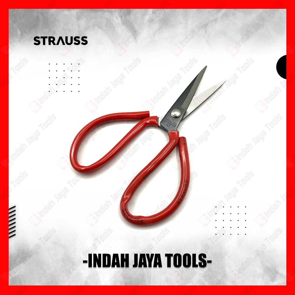 

STRAUSS Gunting Kodok 8 Inch Besar Gagang Karet Bahan Kain Tailor Scissors