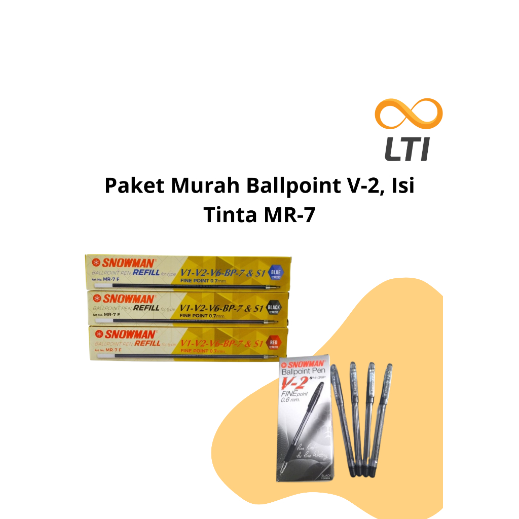 

Paket Murah 2 ballpoint V-2 dan Isi Tinta MR-7 1Lusin