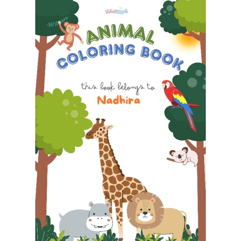 

Buku Mewarnai Tema Animal (binatang) | Coloring Book