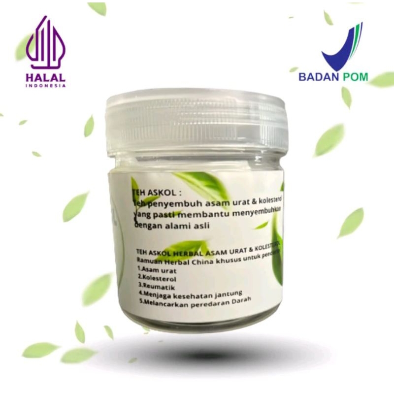 TEH ASKOL 1 BOTOL TEH HERBAL ASAM URAT DAN KOLESTEROL, Teh Racik Ramuan Cina, Minuman untuk penderit