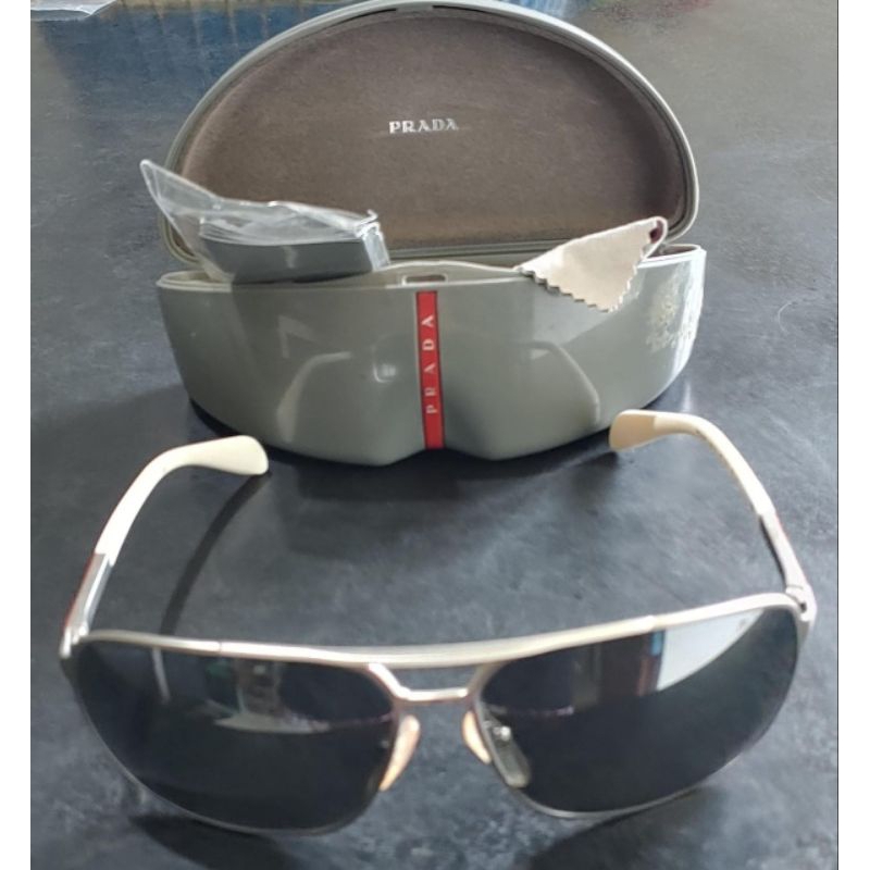 :Kacamata Sunglass Prada pria original asli Itali, made in Italy Prada Sport sps 540 1AP7W1 preloved