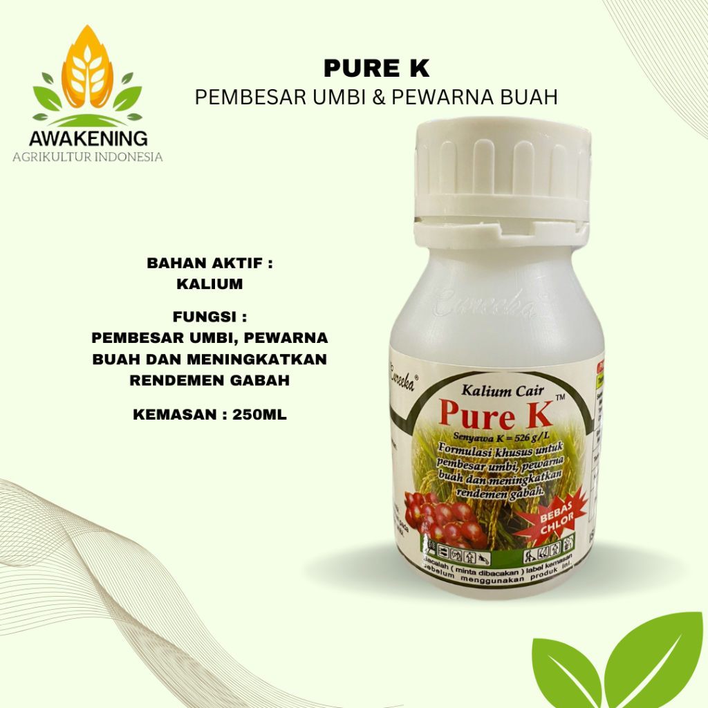PURE K 250ML KALIUM CAIR NUTRISI PENAMBAH BOBOT