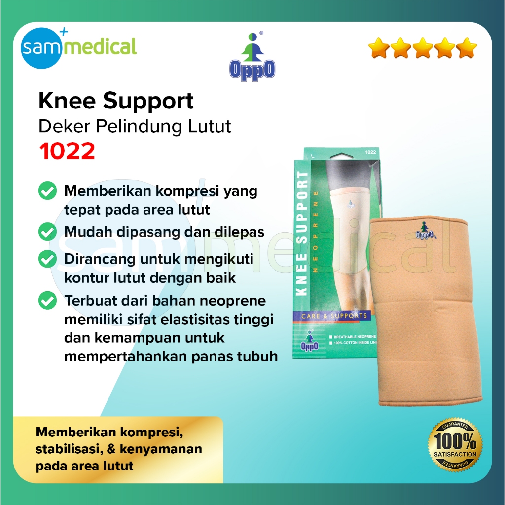 OPPO 1022 Knee Support Pelindung Lutut / Decker / Dekker Pelindung Lutut Tertutup / Olahraga Pelindu