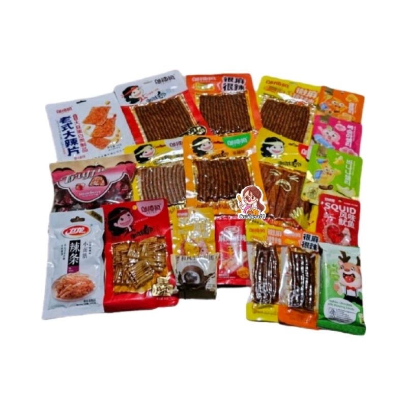 

Latiao Spicy paketan bundling isi 7pcs promo cemilan best seller