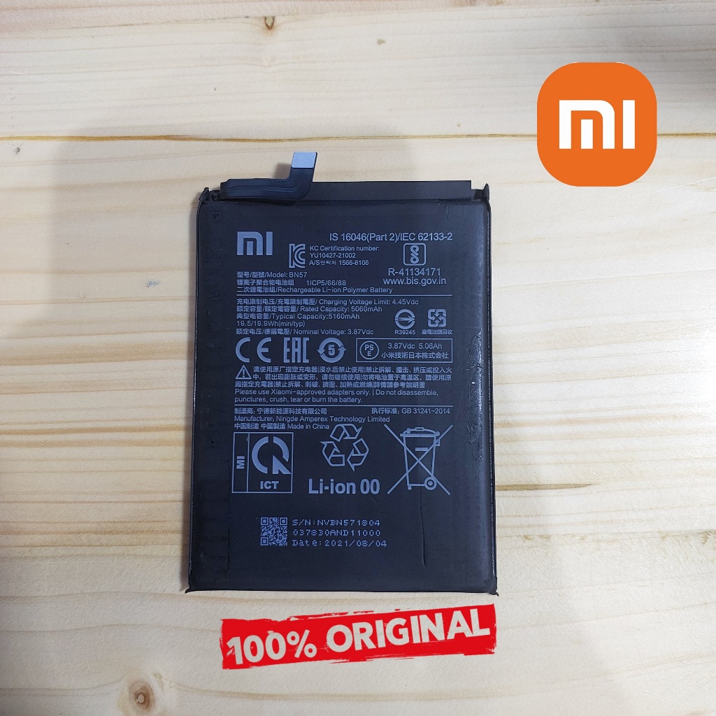 BATRE BN57 BATERAI BN 57 BATTERY XIAOMI REDMI POCO MI 100% ORIGINAL COPOTAN