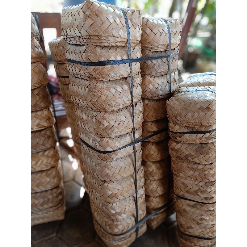 Besek Jumbo 25X25X12 5 Pasang Besek Walet Bakul Bambu