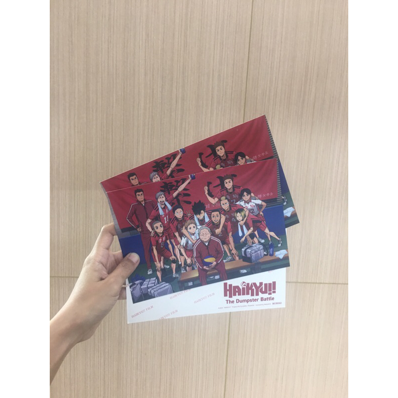 haikyuu nekoma kenma daichi kuroo cgv postcard