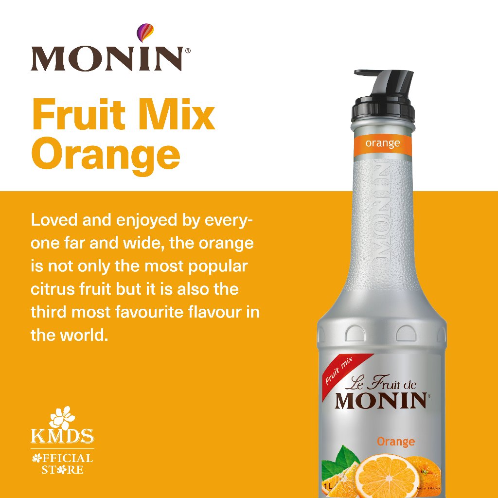 

Monin Puree Fruit Mix Orange 1 Liter