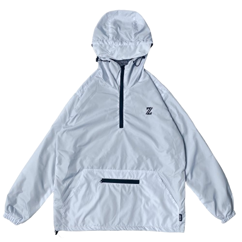 Jaket Cagoule Anorak Pria Wanita Waterproof Putih